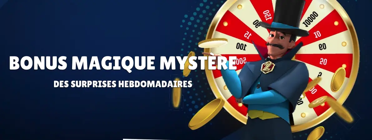 Betzino propose le Bonus Magique Mystère, une offre hebdomadaire